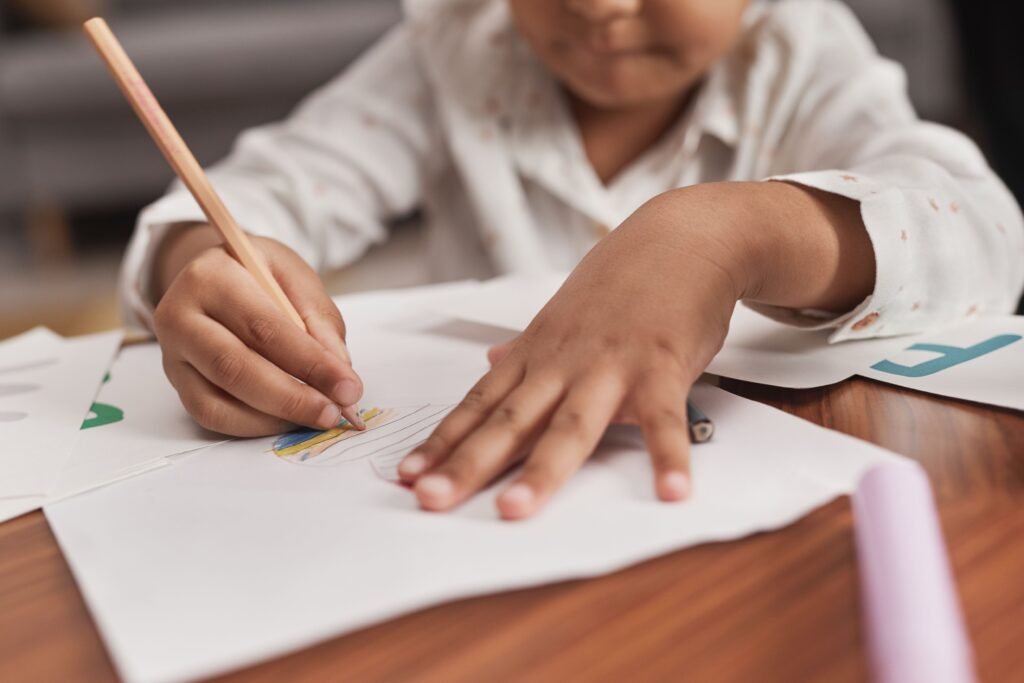 Children learning together at Bright Starr's Academy